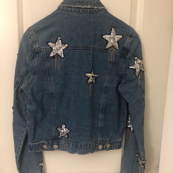 Sunset and Spring women’s denim jacket embellished - Picture 9 of 12